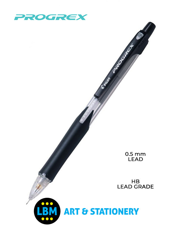 Pilot - PROGREX Mechanical Pencil HB - Choose Lead Size - LBM Art & Stationery Store