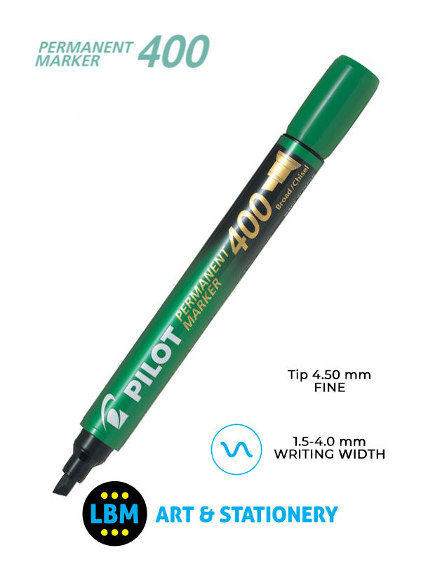Pilot - Permanent Marker 400 Pen 4.5mm Tip - Choose Colour - SCA-400 - LBM Art & Stationery Store