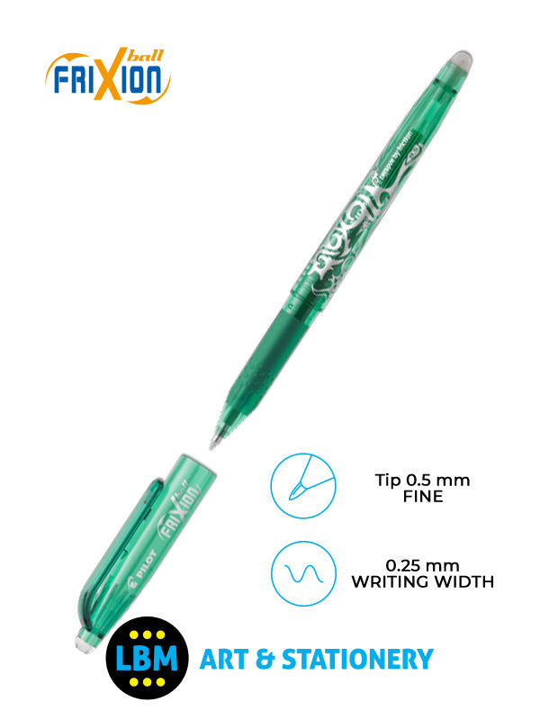 Pilot - FriXion Ball Erasable Rollerball Pen 0.5mm Tip - Choose Colour - BL-FR5 - LBM Art & Stationery Store