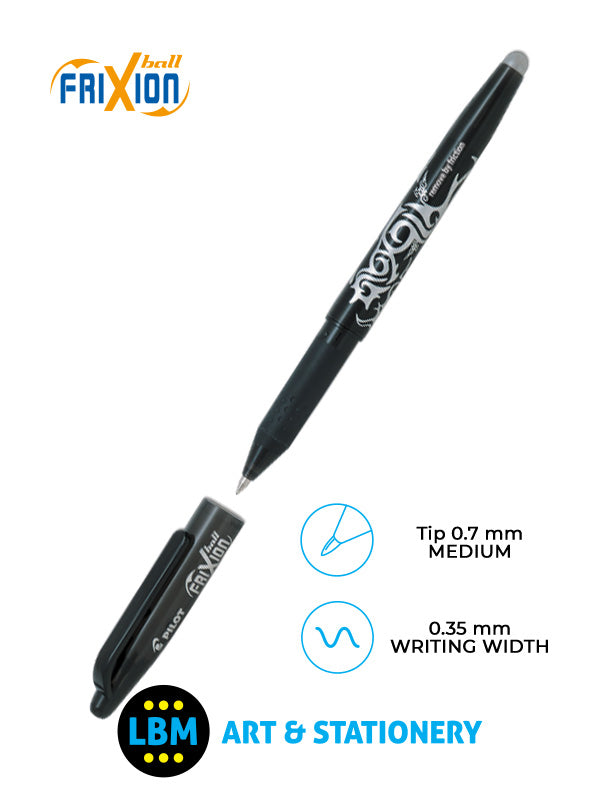 Pilot - FriXion Ball Erasable Rollerball Pen 0.7mm Tip - Choose Colour - BL-FR7 - LBM Art & Stationery Store
