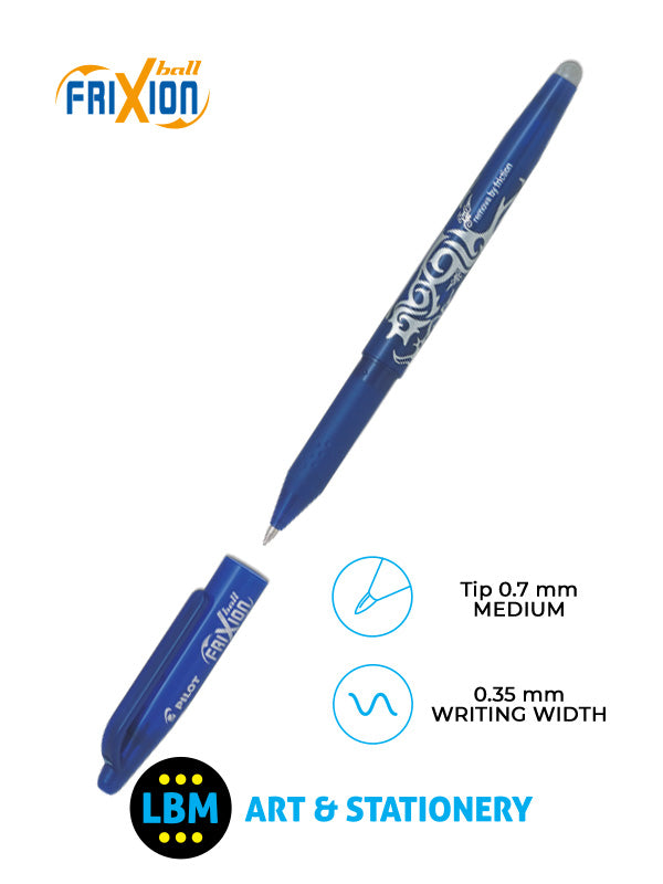 Pilot - FriXion Ball Erasable Rollerball Pen 0.7mm Tip - Choose Colour - BL-FR7 - LBM Art & Stationery Store