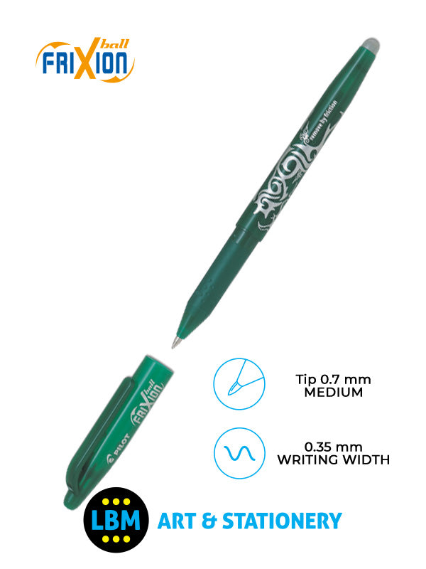 Pilot - FriXion Ball Erasable Rollerball Pen 0.7mm Tip - Choose Colour - BL-FR7 - LBM Art & Stationery Store