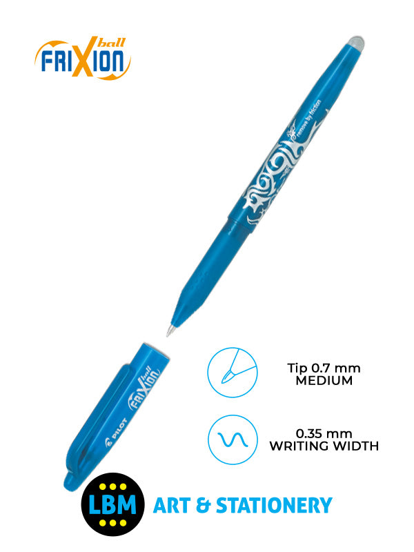 Pilot - FriXion Ball Erasable Rollerball Pen 0.7mm Tip - Choose Colour - BL-FR7 - LBM Art & Stationery Store