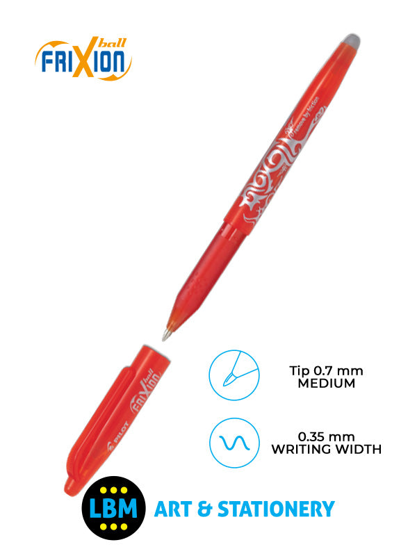 Pilot - FriXion Ball Erasable Rollerball Pen 0.7mm Tip - Choose Colour - BL-FR7 - LBM Art & Stationery Store