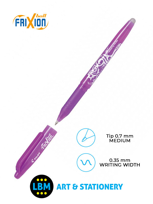 Pilot - FriXion Ball Erasable Rollerball Pen 0.7mm Tip - Choose Colour - BL-FR7 - LBM Art & Stationery Store