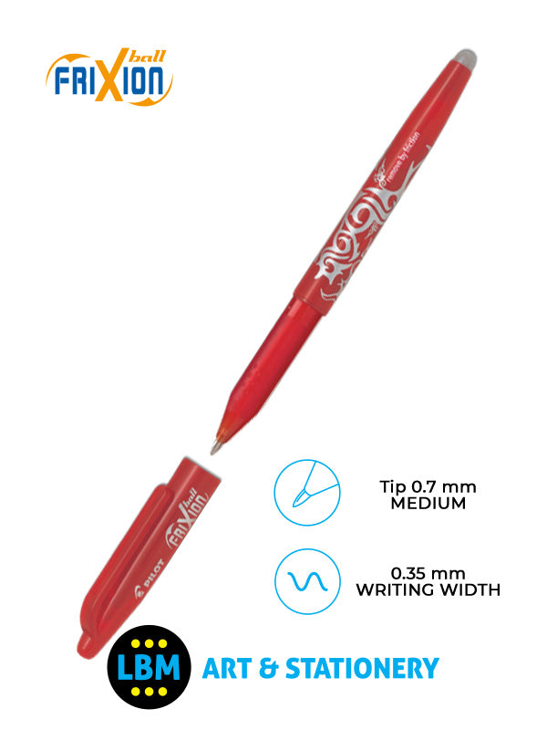 Pilot - FriXion Ball Erasable Rollerball Pen 0.7mm Tip - Choose Colour - BL-FR7 - LBM Art & Stationery Store