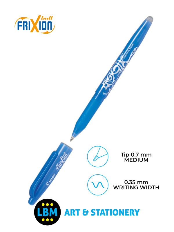 Pilot - FriXion Ball Erasable Rollerball Pen 0.7mm Tip - Choose Colour - BL-FR7 - LBM Art & Stationery Store