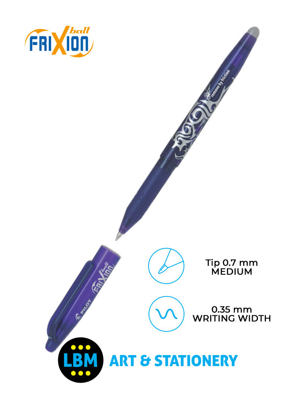 Pilot - FriXion Ball Erasable Rollerball Pen 0.7mm Tip - Choose Colour - BL-FR7 - LBM Art & Stationery Store