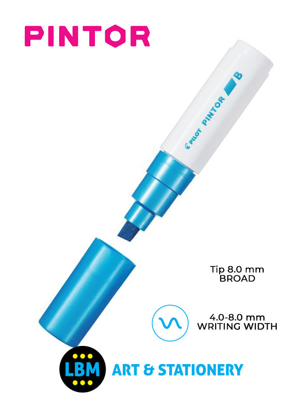 Pilot - Pintor Broad Chisel Tip Marker Pen 8.0mm Tip - Choose Colour - SW-PT-B - LBM Art & Stationery Store