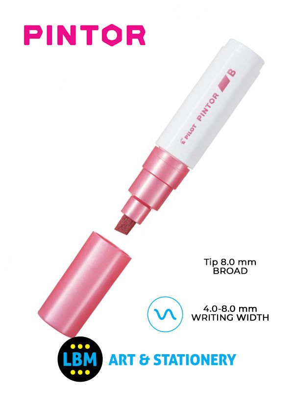 Pilot - Pintor Broad Chisel Tip Marker Pen 8.0mm Tip - Choose Colour - SW-PT-B - LBM Art & Stationery Store