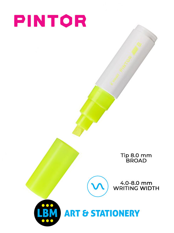 Pilot - Pintor Broad Chisel Tip Marker Pen 8.0mm Tip - Choose Colour - SW-PT-B - LBM Art & Stationery Store