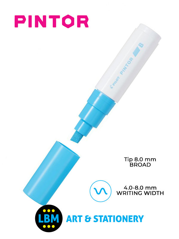 Pilot - Pintor Broad Chisel Tip Marker Pen 8.0mm Tip - Choose Colour - SW-PT-B - LBM Art & Stationery Store