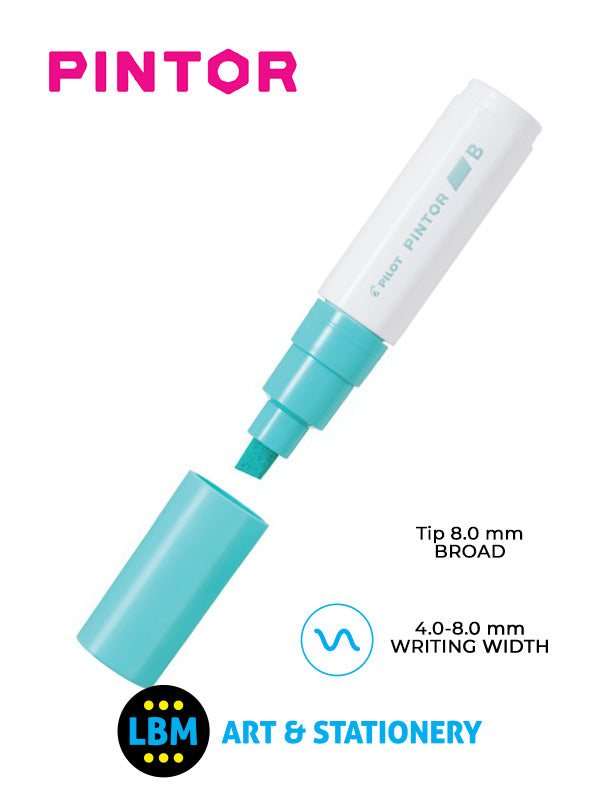 Pilot - Pintor Broad Chisel Tip Marker Pen 8.0mm Tip - Choose Colour - SW-PT-B - LBM Art & Stationery Store