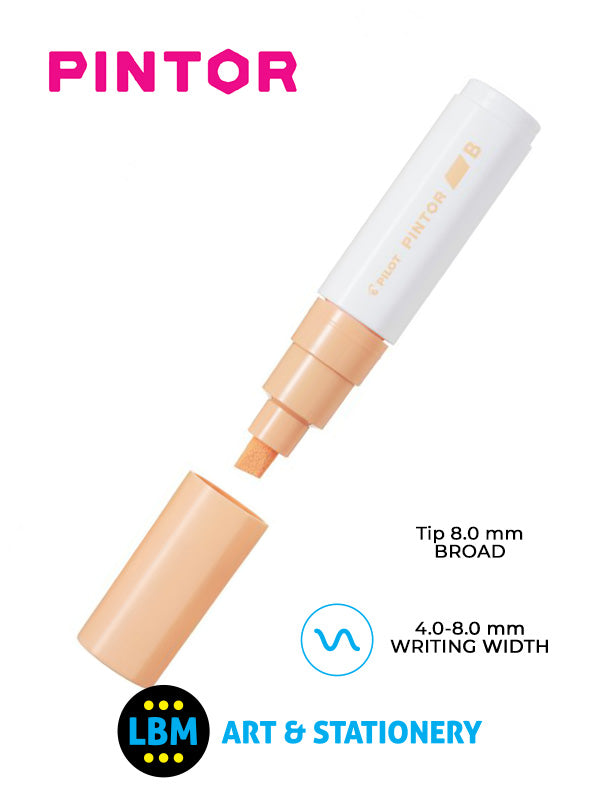 Pilot - Pintor Broad Chisel Tip Marker Pen 8.0mm Tip - Choose Colour - SW-PT-B - LBM Art & Stationery Store