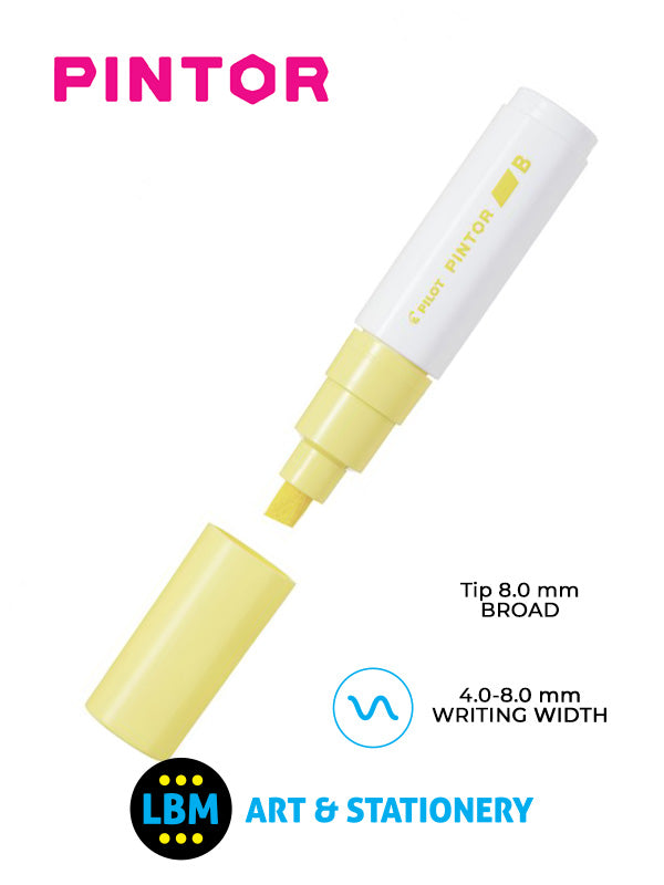 Pilot - Pintor Broad Chisel Tip Marker Pen 8.0mm Tip - Choose Colour - SW-PT-B - LBM Art & Stationery Store