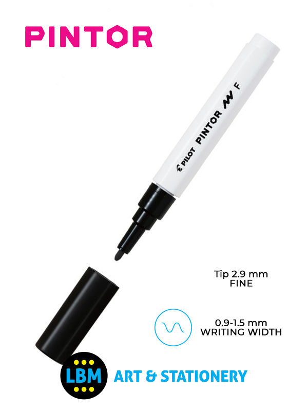 Pilot - Pintor Fine Bullet Tip Marker Pen 2.9mm Tip - Choose Colour - SW-PT-F - LBM Art & Stationery Store
