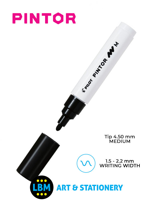 Pilot - Pintor Medium Bullet Tip Marker Pen 4.5mm Tip - Choose Colour - SW-PT-M - LBM Art & Stationery Store