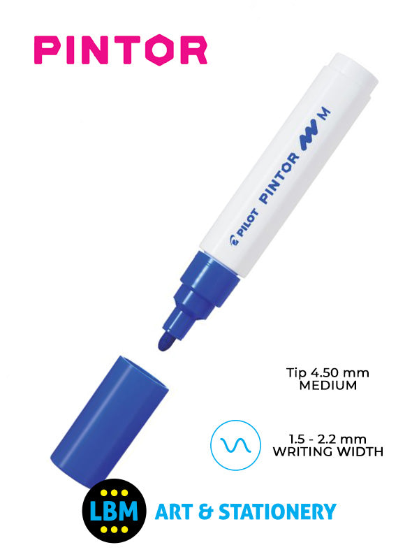 Pilot - Pintor Medium Bullet Tip Marker Pen 4.5mm Tip - Choose Colour - SW-PT-M - LBM Art & Stationery Store