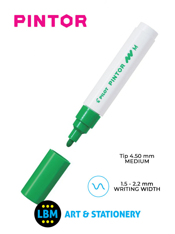 Pilot - Pintor Medium Bullet Tip Marker Pen 4.5mm Tip - Choose Colour - SW-PT-M - LBM Art & Stationery Store