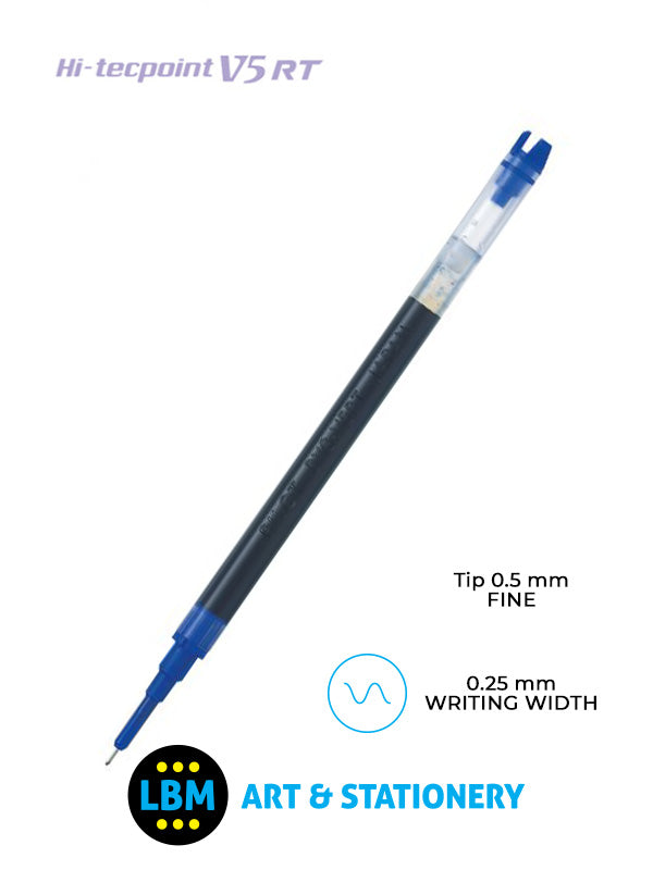 Pilot - Refills for V5 RT Hi-Tecpoint - Choose Colour - BXS-V5-RT - LBM Art & Stationery Store