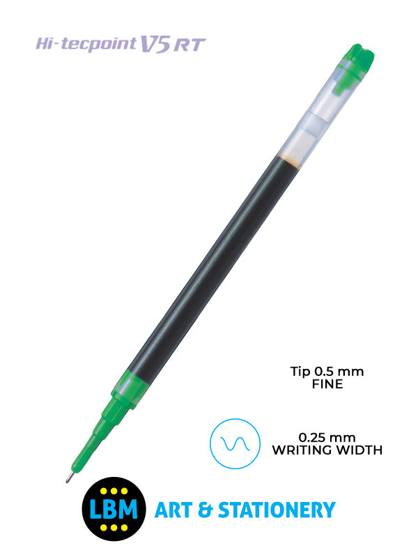 Pilot - Refills for V5 RT Hi-Tecpoint - Choose Colour - BXS-V5-RT - LBM Art & Stationery Store