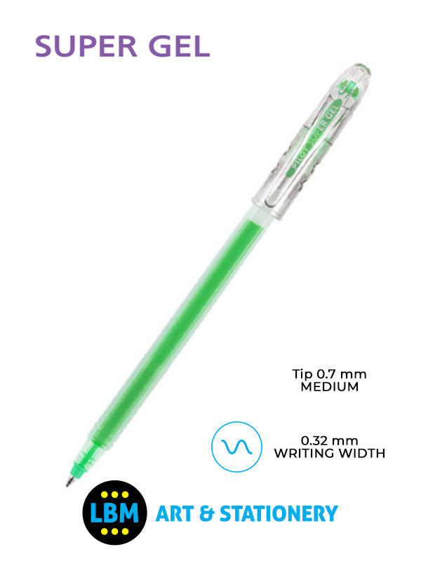 Pilot - Super Gel Rollerball Pen 0.7mm - Choose Colour - BL-SG-7 - LBM Art & Stationery Store