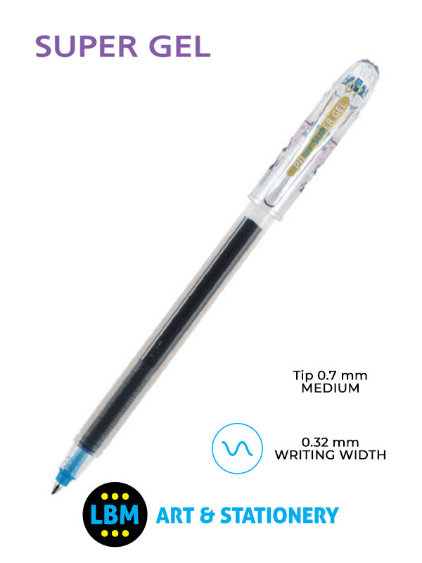 Pilot - Super Gel Rollerball Pen 0.7mm - Choose Colour - BL-SG-7 - LBM Art & Stationery Store