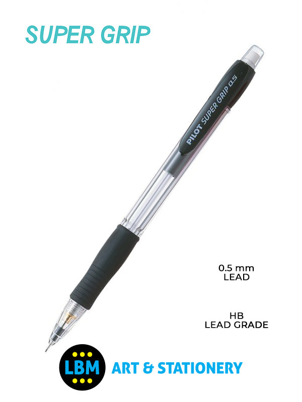 Pilot - Super Grip Mechanical Pencil - H-185-SL - LBM Art & Stationery Store