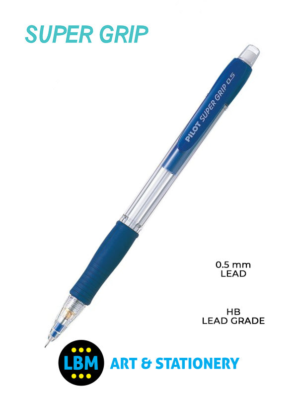 Pilot - Super Grip Mechanical Pencil - H-185-SL - LBM Art & Stationery Store
