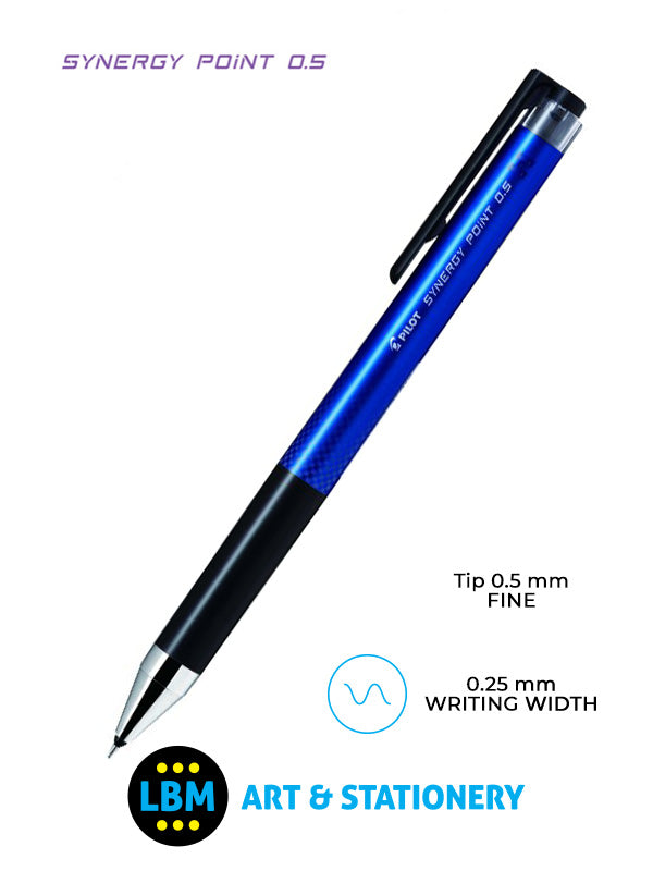 Pilot - Synergy Point 0.5 Gel Ink Rollerball Pen - Choose Colour - BLRT-SNP5 - LBM Art & Stationery Store
