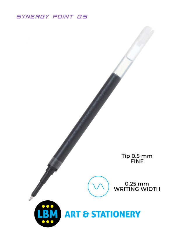 Pilot - Synergy Point 0.5 Refills with 0.5mm Tip - Choose Colour - BLS-SNP5 - LBM Art & Stationery Store