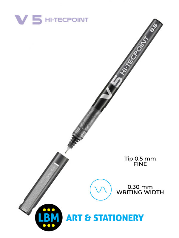 Pilot - V5 Hi-Tecpoint Rollerball Pen - Choose Colour - BX-V5 - LBM Art & Stationery Store