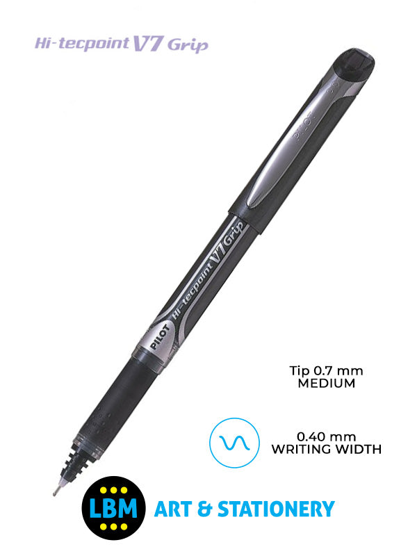 Pilot - V7 Grip Hi-Tecpoint Rollerball Pen - Choose Colour - BXGPN-V7 - LBM Art & Stationery Store