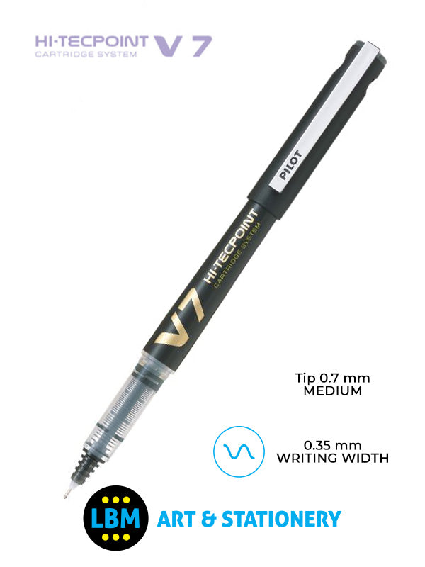 Pilot - V7 Hi-Tecpoint Cartridge System Refillable Pen - Choose Colour - BXC-V7 - LBM Art & Stationery Store