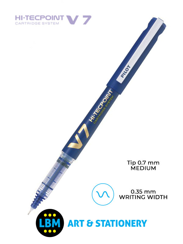 Pilot - V7 Hi-Tecpoint Cartridge System Refillable Pen - Choose Colour - BXC-V7 - LBM Art & Stationery Store