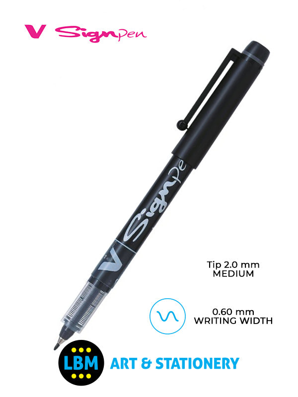 Pilot - V Sign Pen 2.0mm Tip - Choose Colour - SW-VSP - LBM Art & Stationery Store