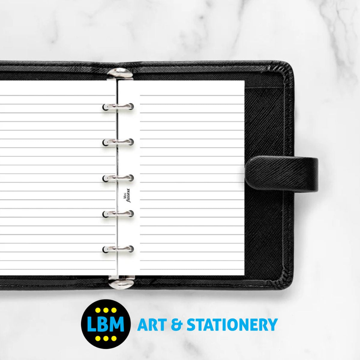 Filofax - White Ruled Lined Notepaper Refill - Mini Organiser - 513008