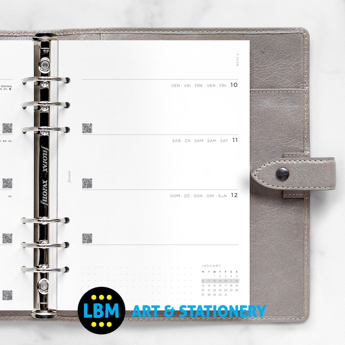 Filofax - 2025 A5 Diary Refill Week On Two Pages Insert Refill 25-68590 - LBM Art & Stationery Store