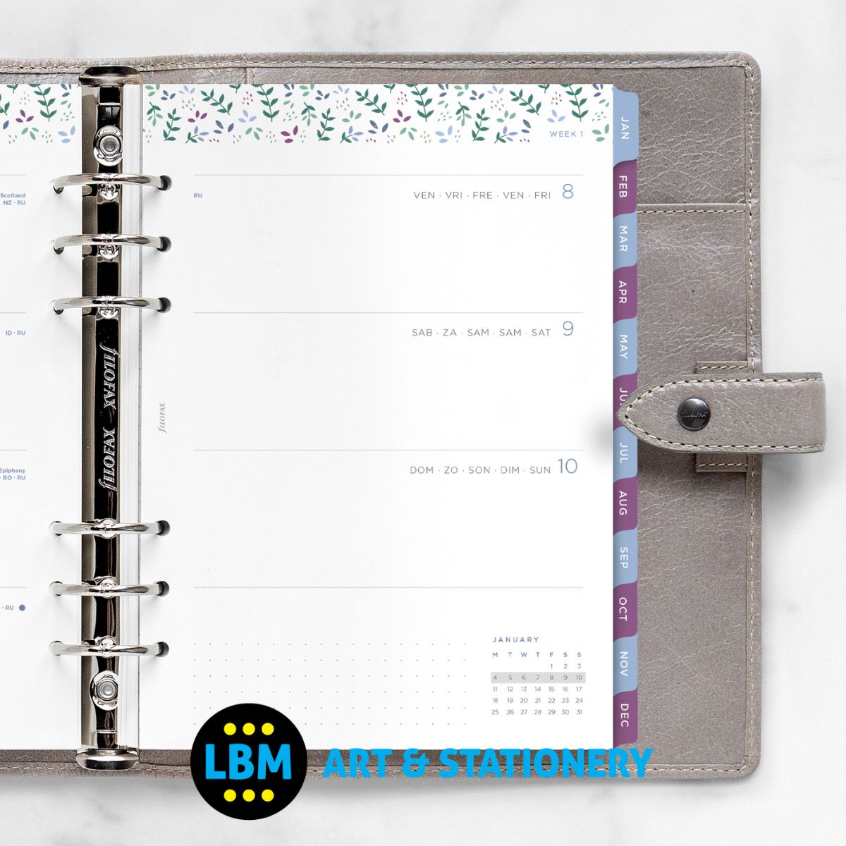 Filofax - 2027 Week On Two Pages Garden Diary Refill - A5 Organiser - 27-68592