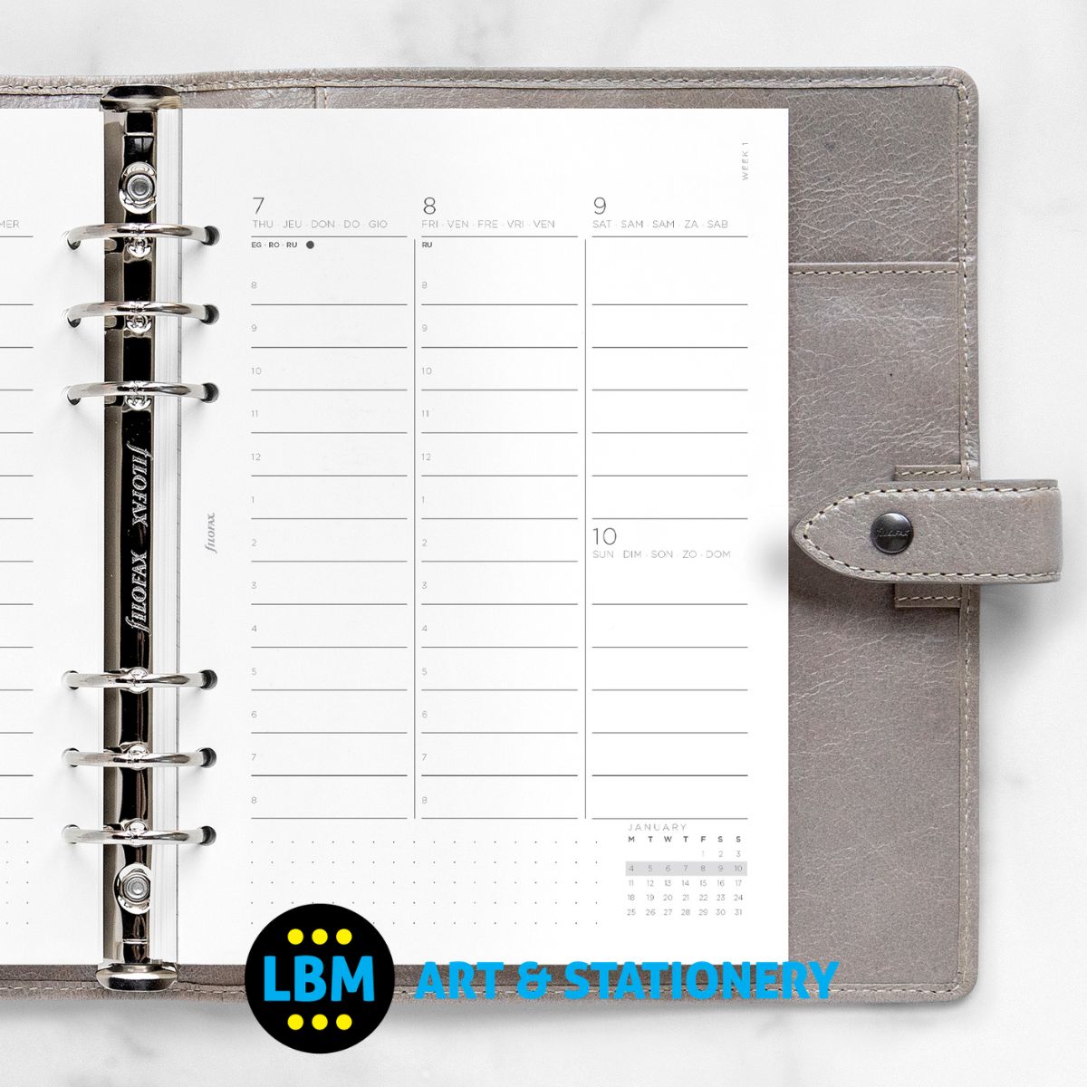  - Filofax - 2027 Week On Two Pages Appointments Diary Refill - A5 Organiser - 27-68593 - LBM Art & Stationery Store