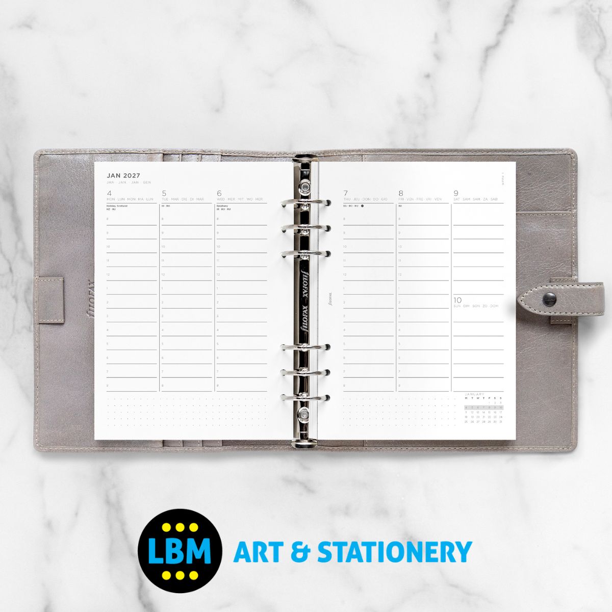  - Filofax - 2027 Week On Two Pages Appointments Diary Refill - A5 Organiser - 27-68593 - LBM Art & Stationery Store
