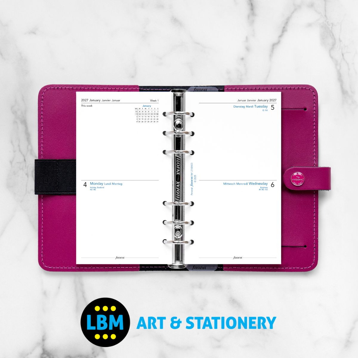  - Filofax - 2027 Two Days On One Page Diary Refill - Personal Organiser - 27-68423 - LBM Art & Stationery Store