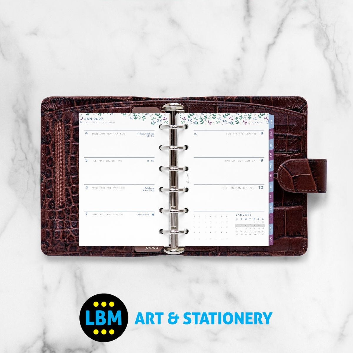  - Filofax - 2027 Week On Two Pages Garden Design Diary Refill - Pocket Organiser - 27-68292 - LBM Art & Stationery Store