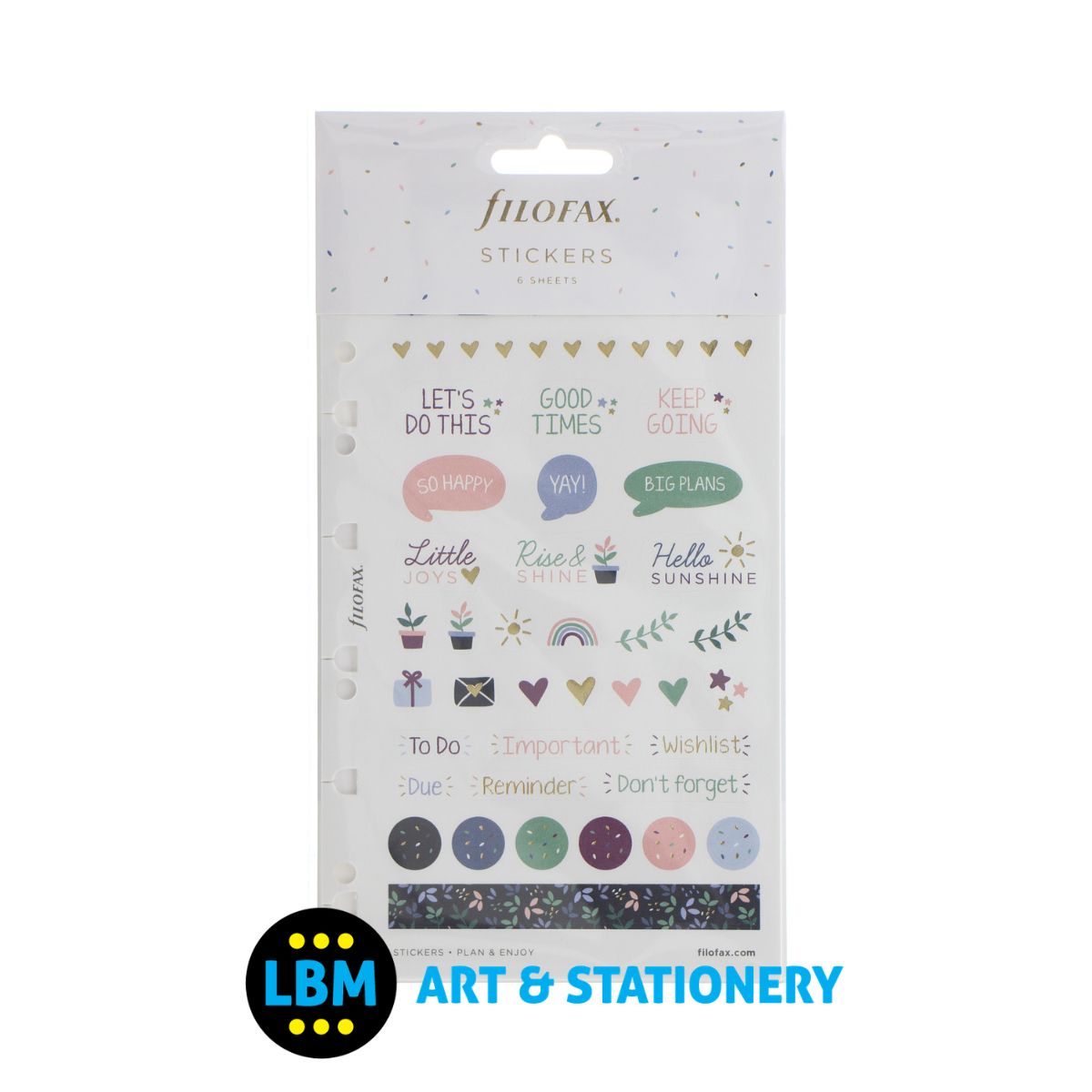  - Garden Assorted Stickers Personal A5 Multifit Refill 132741 - LBM Art & Stationery Store