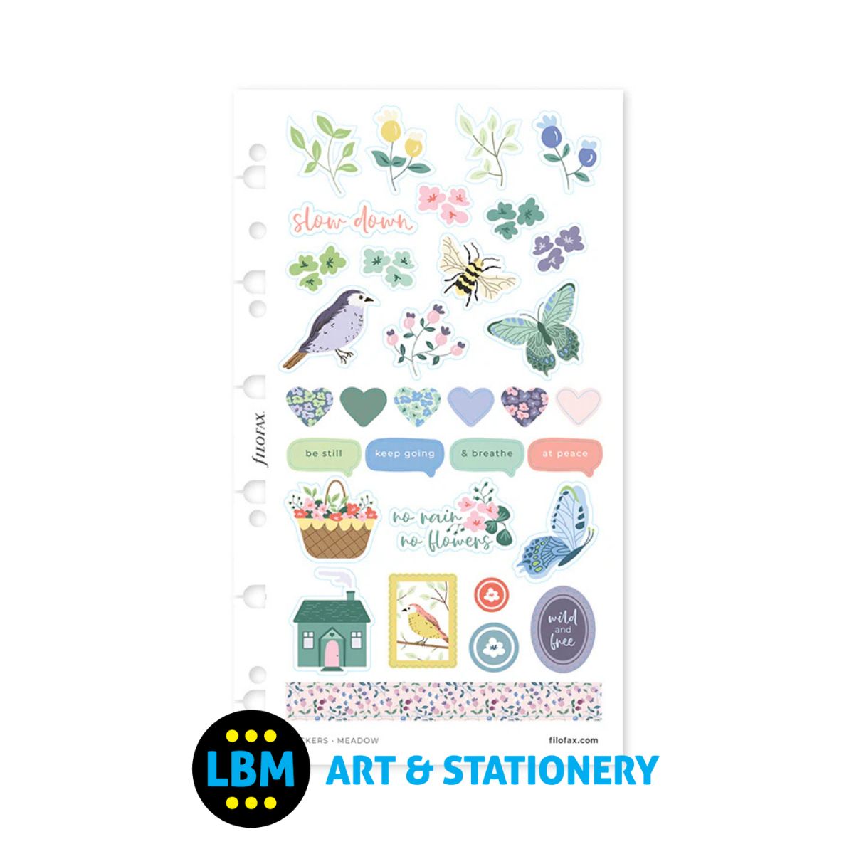 Filofax - Meadow Stickers - Multifit Refill - 132969