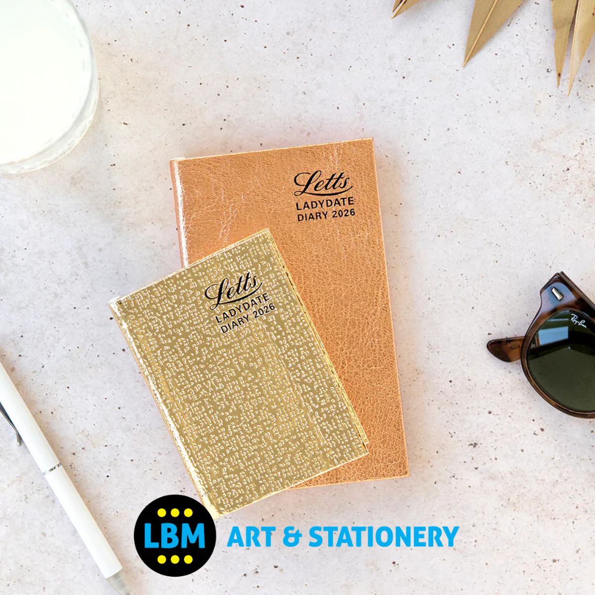  - Letts - Ladydate Mini Pocket Week to View Diary 2027 - English - Rose Gold - 27-081957 - LBM Art & Stationery Store