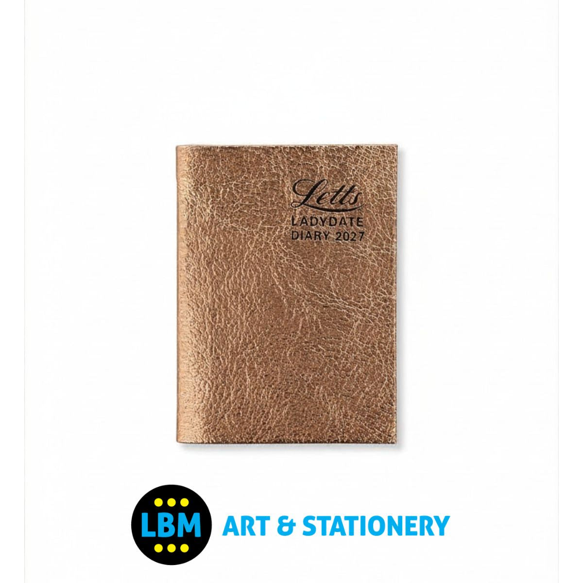  - Letts - Ladydate Mini Pocket Week to View Diary 2027 - English - Rose Gold - 27-081957 - LBM Art & Stationery Store