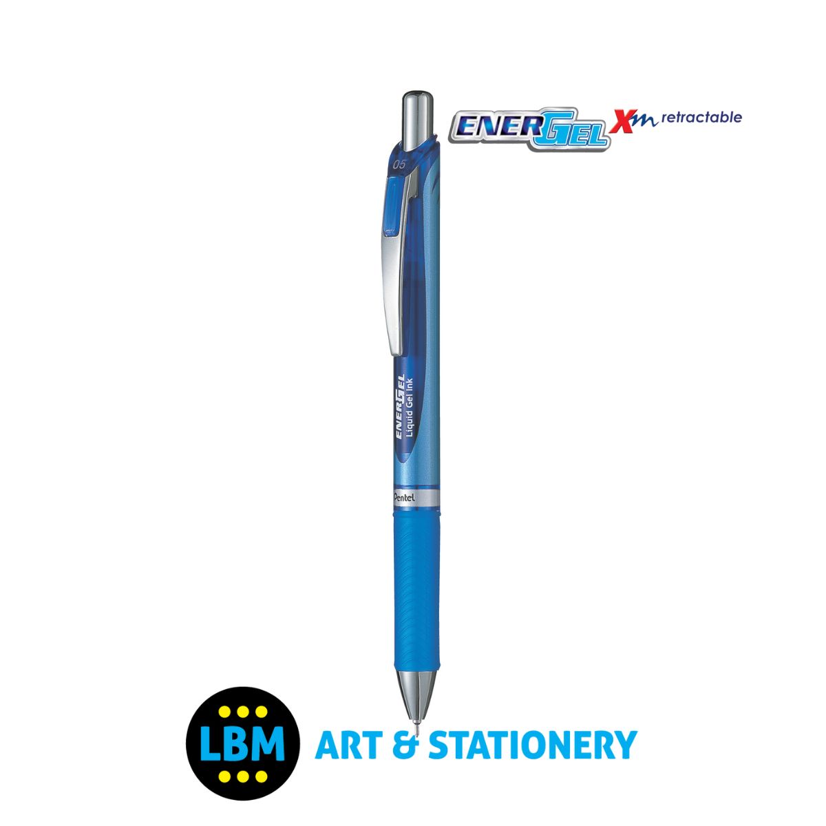 Energel Xm Retractable Rollerball Pen 0.5mm - BLN75 - Choose Ink Colour