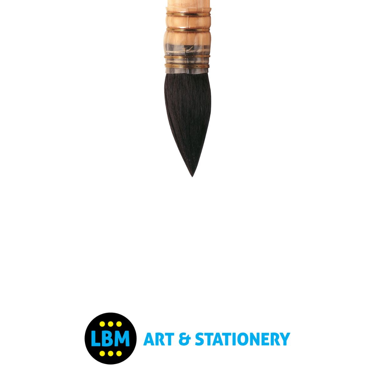 Winsor & Newton - Pure Squirrel Watercolour Brush Round Pointed Size No.12 - LBM Art & Stationery Store
