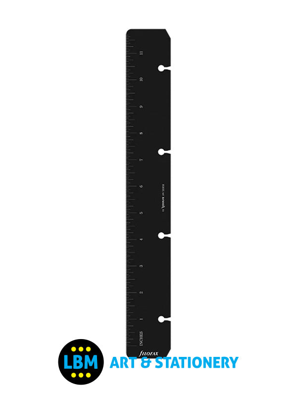 Filofax - A4 size Black Ruler / Today Page Marker Organiser Refill 293609 - LBM Art & Stationery Store